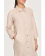 Lazy linen shirt dress