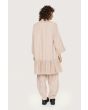 Lazy linen ruffle dress