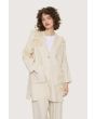 Lazy linen jacket with flowers