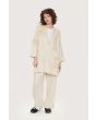 Lazy linen jacket with flowers