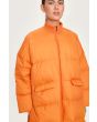 Feather down coat with zipper