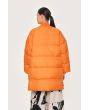 Feather down coat with zipper