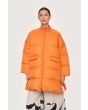 Feather down coat with zipper