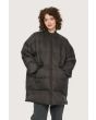 Feather down coat with zipper