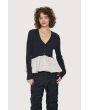 Saku blouse with ruffle