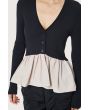 Saku blouse with ruffle