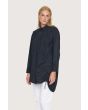 Core cotton shirt with front ruching