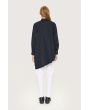 Core cotton shirt with front ruching