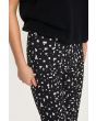 Ivory stickers flared trousers