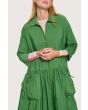 Fukkura poplin oversized dress