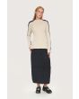 Fukkura poplin long skirt