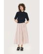 Fukkura poplin skirt with piping