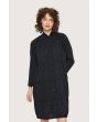 Seersucker dress with elastic details