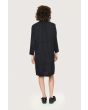 Seersucker dress with elastic details