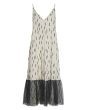 Summer rain & dahlias FSC strap dress