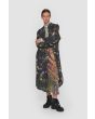 Oiled sequin skirt