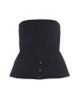 Lux stretch corsage top
