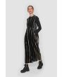 Velvet stripe jumpsuit