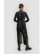 Velvet stripe jumpsuit