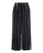 Velvet stripe pants