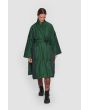 Changeant nylon coat with belt