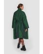 Changeant nylon coat with belt