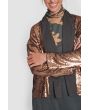 Oiled sequin jacket