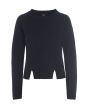 Wakasu wool blend blouse