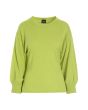 Wakasu wool blend blouse with 3/4 sleeve