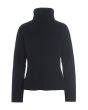 Gamine knit turtleneck blouse