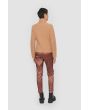 Gamine knit turtleneck blouse