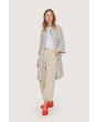 Craquelure coat dress