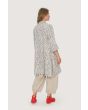 Craquelure coat dress