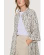 Craquelure coat dress