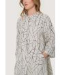 Craquelure coat dress
