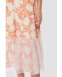 Summer rain & dahlias FSC strap dress