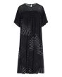 Black fan & red ribbon FSC dress