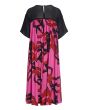 Black fan & red ribbon FSC dress