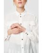 Blur cotton shirt with collar