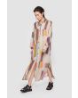 Soft colour block FSC shirt dress