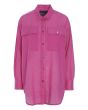 Blur cotton shirt with collar