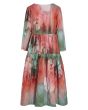 Colour dream & domino FSC long dress