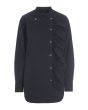 Core cotton flounce shirt