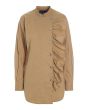 Core cotton flounce shirt