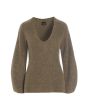 Dandelion knit blouse with v-neck