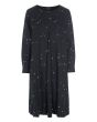 Nightlights dress with pleats