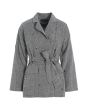 Lazy linen jacket with stones