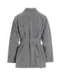 Lazy linen jacket with stones