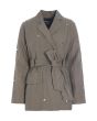 Lazy linen jacket with stones