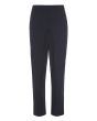 Paper poplin narrow pants